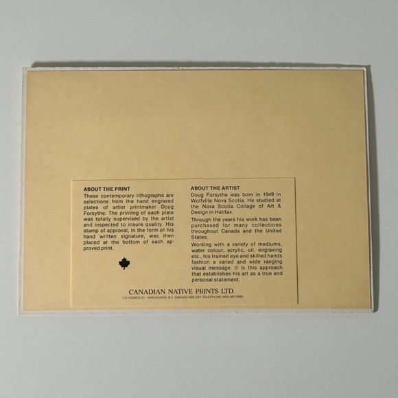 Limited Edition Matted Lithograph Print "Cape Islander" 43/225 By Doug Forsythe - Picture 3 of 3